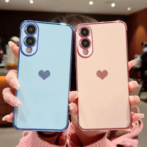 Vista 117 de phylla Funda de teléfono compatible con Samsung Galaxy A12 de 6.5 pulgadas, lindo corazón chapado en oro, elegante funda de lujo para mujer