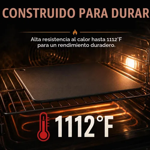 Vista 6 de Hisencn Acero para hornear piedra de pizza cuadrada de 13 x 13 pulgadas