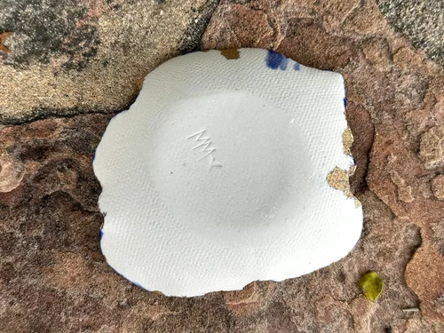 Vista 5 de Plato de anillo de mariposa azul real y dorado, plato de joyería de cerámica hecho a mano, regalo único para mamá, novia, novia, hermana, hija