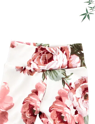 Vista 5 de Conjunto de 4 piezas de ropa para bebé recién nacida con texto en inglés Im New Here, Blanco a