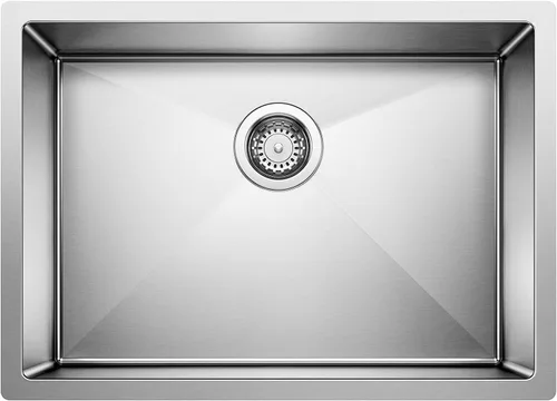 Vista 3 de Blanco 515822 Precision R10 - Fregadero de montaje inferior de 16 pulgadas, acero inoxidable