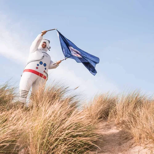 Vista 7 de Disfraz inflable de astronauta Spaceman para adultos talla única