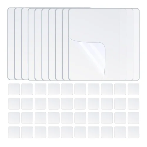 Vista 14 de ZOMPAGO 10 PIEZAS Cinta Adhesiva de Montaje Circular de Doble Cara Resistente - Impermeable, Fuerte Adherencia, Transparente, Alta Resistencia