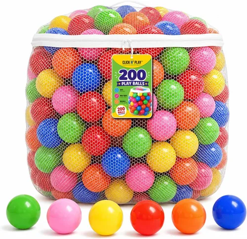 Vista 13 de Ball Pit Balls, Bright & Pastel Multicolor Plastic Balls For Kids Brillante