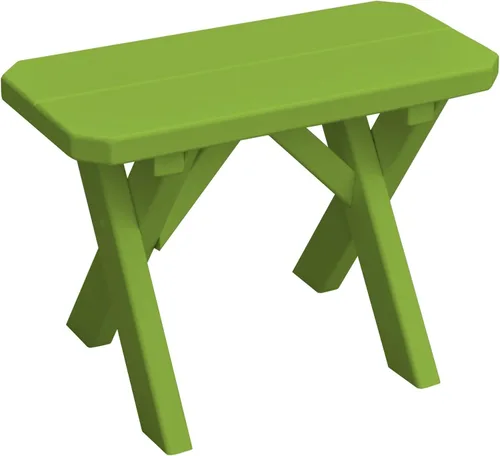 Vista 36 de Furniture Barn USA Pine - Banco cruzado de 2 pies, color negro