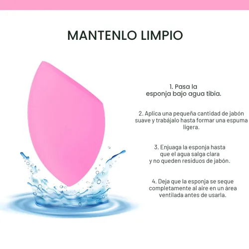 Vista 5 de AOA Studio Juego de 6 esponjas de maquillaje de colección, esponja de maquillaje, sin látex y de alta definición, súper suave, juego de 6 esponjas