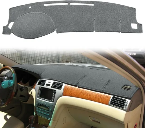 Vista 8 de Funda para salpicadero Fcovergurus de ajuste personalizado para Lexus ES300 ES330, protector de alfombrilla para salpicadero F116 (Beige)