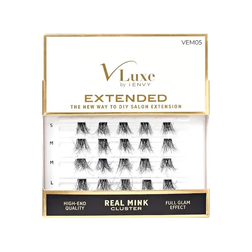Vista 17 de VLuxe by iEnvy Extended Collection: Extensión de pestañas 3D extendida – Pluatherlight sintético reutilizable pestañas artificiales multipaquete