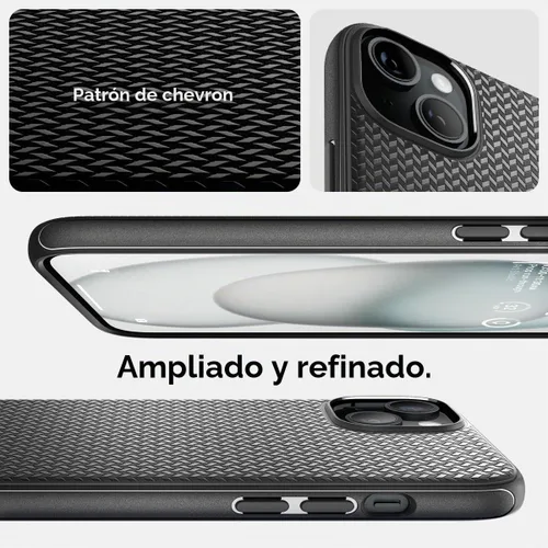 Vista 3 de Spigen Mag Armor MagFit - Funda diseñada para iPhone 15, para iPhone 14 (2023) [protección de grado militar] compatible con MagFit, color negro mate
