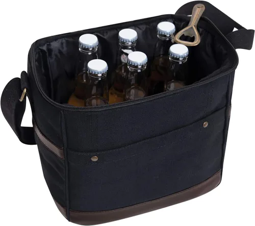 Vista 7 de Rothco Canvas Insulated Cooler Bag - Keep Drinks Cold On The Go