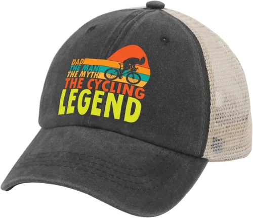 Vista 2 de Hats Dad Man Myths legendSS Cycling Dad Hats, Graphic Baseball Cap for Men