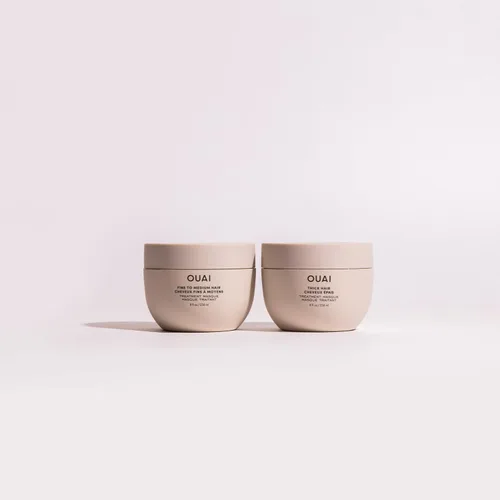 Vista 9 de OUAI Juego de champú, acondicionador y mascarilla de tratamiento para cabello fino, voluminizadora, fortalecedora, reparadora, 3