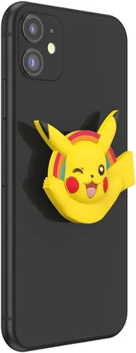 Vista 3 de PopSockets - Agarre para teléfono con soporte expandible, agarre adhesivo, PopOut, Pokemon - PopOut Pikachu Pikachu PopOut