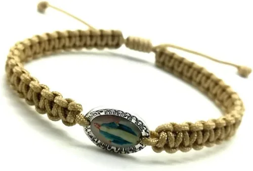 Vista 3 de Pulsera ajustable de medalla milagrosa de la Virgen María para hombre y mujer, regalo católico