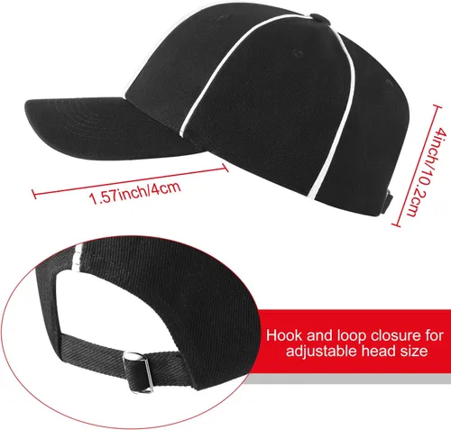 Vista 3 de BBTO Referee Hat and Whistle with Lanyard, Football Referee Costume