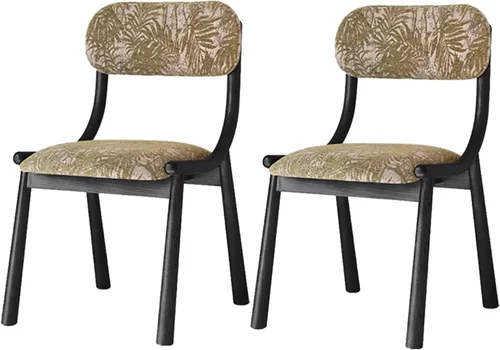 Vista 15 de Rustic Fabric Dining Room Chairs, Kitchen Chair with Backrest, Dining Chairs Lobby Chair Set for French Country Farmhouse Kitchen Home