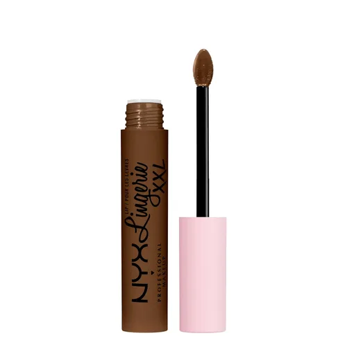 Vista 16 de Nyx - Maquillaje profesional; labial líquido de la línea Lingerie XXL, mate, Undress'd (Color rosa en tono desnudo)