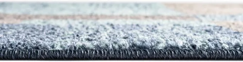 Vista 4 de Unique Loom - Alfombra de la colección Otoño Providence (rectangular de 2 x 3 pies 1 pulgada, azul grisáceo/marrón claro)