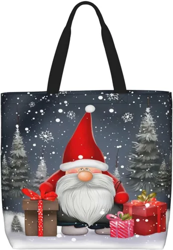 Vista 16 de Bolsa de mano de girasoles negros para mujer, bolsas reutilizables para compras de comestibles con cremallera, bolsa de hombro casual Hojas de otoño
