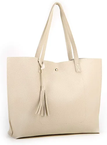 Vista 2 de Nodykka - Bolso con asas para hombro para mujer, de cuero sintético, con borla