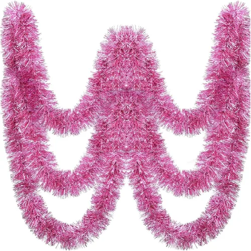 Vista 11 de Guirnalda de oropel negro de 150 pies – Guirnalda de oropel de vacaciones para Navidad, Halloween, Año Nuevo, fiestas de cumpleaños y decoración