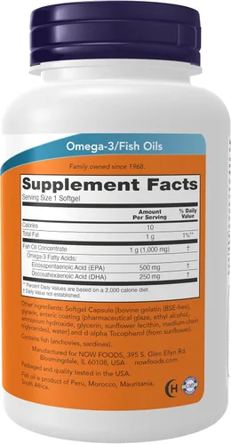 Vista 2 de Ultra omega-3 de Now, 90 cápsulas blandas