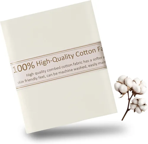 Vista 16 de Tela de Algodón Azul Bebé para Coser de 59 Pulgadas de Ancho, Tela de Popelina de Algodón 100% Natural por Yarda, Material de Algodón Suave