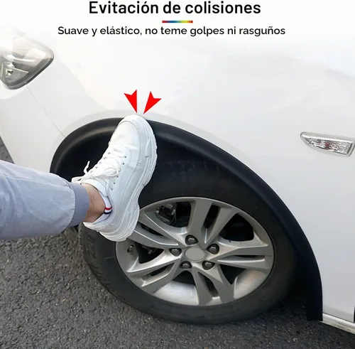Vista 6 de 20 pies de borde de arco de rueda de coche, guardabarros acampanados, arcos de expansión de alerón, tira anticolisión para cejas de rueda de coche