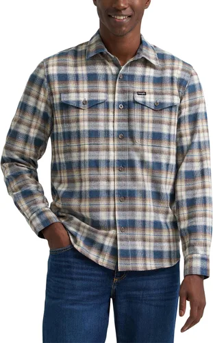 Vista 12 de Wrangler Camisa de manga larga para hombre Tomillo (Sarga)