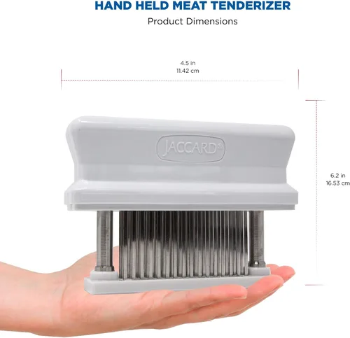 Vista 2 de Jaccard 200348, Ablandador de carne de 48 cuchillas duradero con aguja de acero inoxidable ultraafilada, utensilio de cocina para ablandar pollo