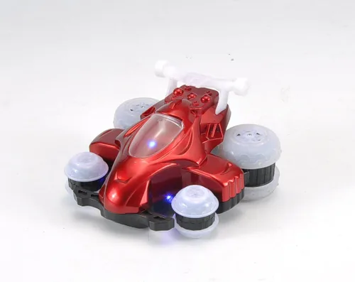 Vista 4 de Mindscope La acción del truco rojo del control de radio de Hoverquad enciende el vehículo LED 27 MHz