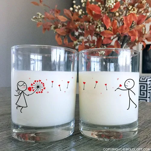 Vista 2 de BoldLoft My Heart is All Yours - Vasos para parejas, regalos para él, novio, marido, pareja, regalos para él y ella, aniversario, San Valentín