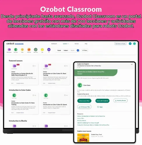 Vista 5 de Kit de Imanes de Código de Color Ozobot Movimientos Especiales, Herramienta de Aprendizaje de Programación Interactiva para Niños de 3 años