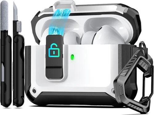 Vista 24 de RFUNGUANGO Fundas protectoras para Airpods de 2ª y 1ª generación, color 2º -Blanco