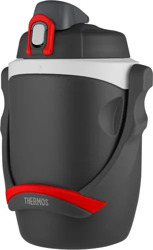 Vista 7 de Thermos Botella de hidratación con aislamiento de espuma de 64 onzas, color negro