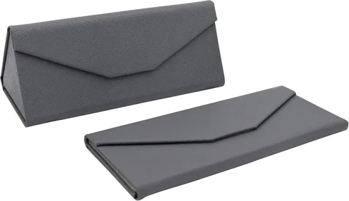 Vista 111 de Real Sic Funda para lentes de sol para hombres y mujeres, soporte magnético plegable para lentes de sol, inspirado en el color sólido