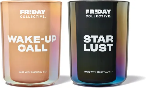 Vista 7 de Friday Collective Vela Wknd de 3 días, aroma afrutado, hecha con aceites esenciales, 3 mechas, 13.5 onzas