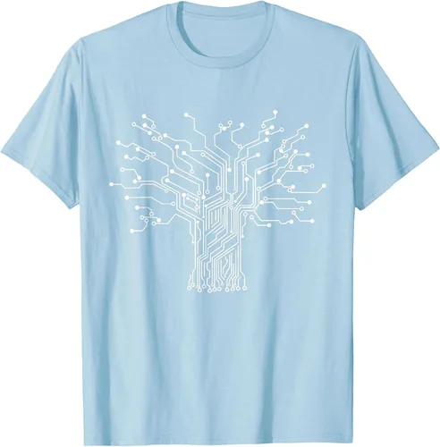 Vista 36 de Electronics Technician Binary Tree - Electrical Engineer T-Shirt Asphalt Grey