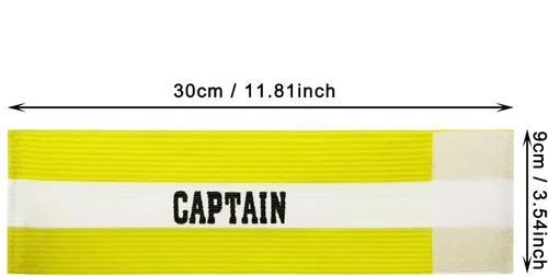 Vista 2 de ONLYKXY Captain Armbands - Brazalete ajustable de 3.54 x 11.81 pulgadas para fútbol, baloncesto, voleibol, equipo, competición, entrenador
