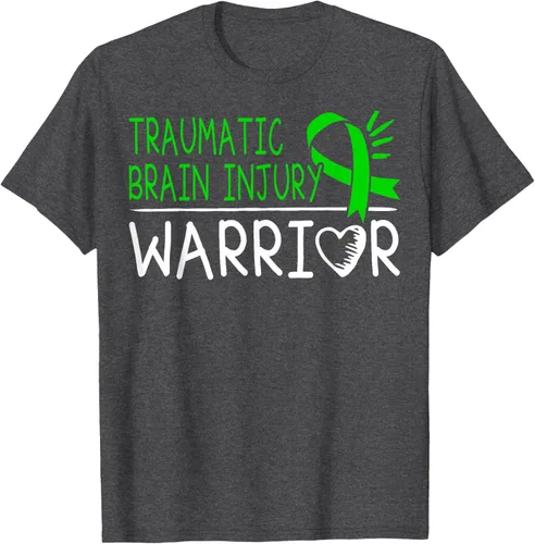 Vista 31 de Camiseta de lesión intracraneal - Camiseta de conciencia TBI, Negro, S
