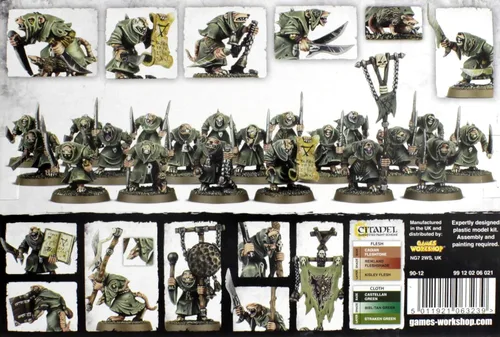 Vista 3 de Games Workshop Warhammer 40K Age of Sigmar Skaven Pestilens Plague Monjes