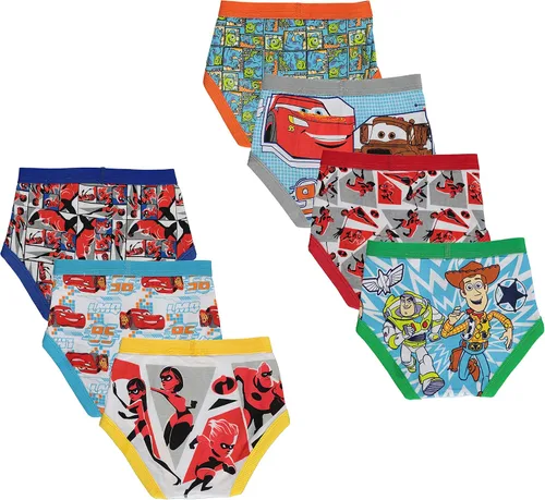Vista 4 de Disney Boys Pixar Underwear Multipacks