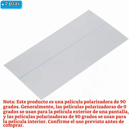 Vista 3 de PATIKIL Hojas de película polarizada de 6.5 pulgadas, paquete de 2, 5.945