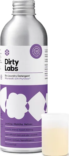 Vista 12 de Dirty Labs Sin olor Detergente bio-líquido para ropa 32 cargas (8.6 onzas líquidas) Hiperconcentrado Alta eficiencia y lavado a máquina
