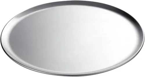Vista 12 de Restaurantware Met Lux - Bandeja de cocina para pizza comercial de 10 pulgadas, 1 bandeja de cocina para pizza estilo cupé – Bandeja redonda