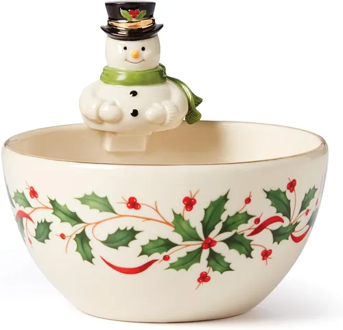 Vista 20 de Lenox 898272 Plato Cubierto Navideño, Pequeño, Navidad, Vajilla Festiva para Servir