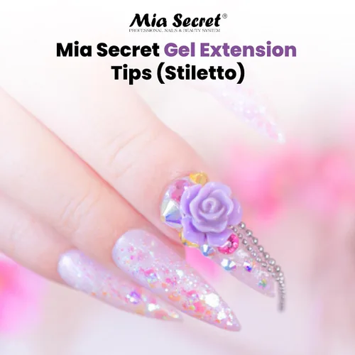 Vista 2 de Mia Secret Puntas de extensión de gel (Stiletto)