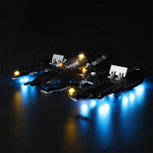 Vista 2 de Kyglaring Kit de iluminación LED (sin modelo) diseñado para Lego DC Batwing Batman vs The Joker 76265 DC Super Hero Model Kit de construcción - sin