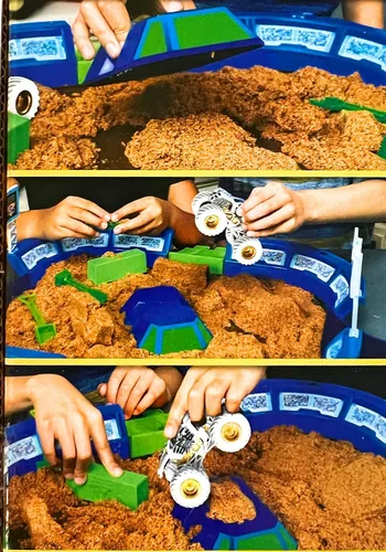 Vista 3 de Monster Jam Gears Galaxies Monster Dirt Arena Set - Construye tu propia arena