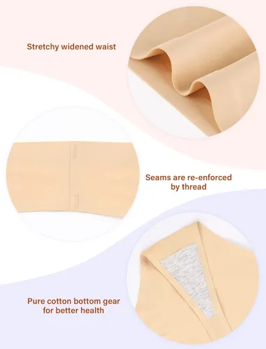 Vista 2 de Sunm Boutique Tangas sin costuras para mujer, tangas invisibles, de nailon, elásticas, ropa